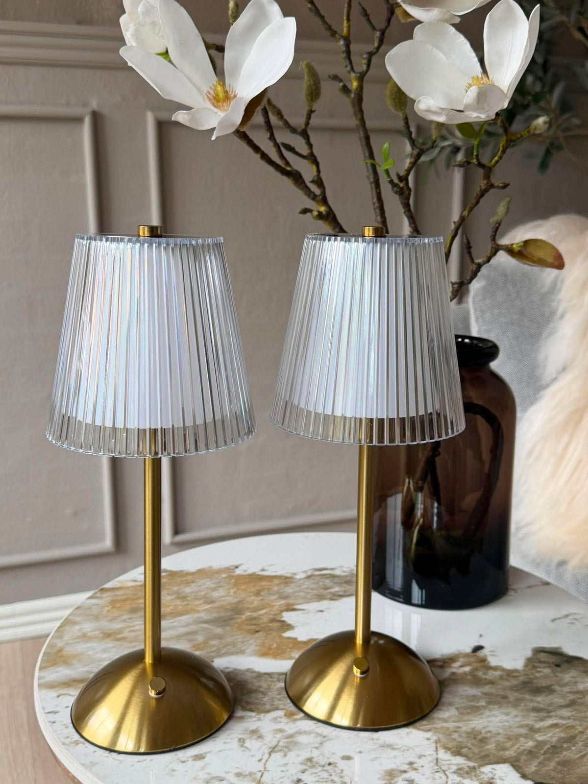 Lampe de table LED GOLD - Lot de 2 lampes