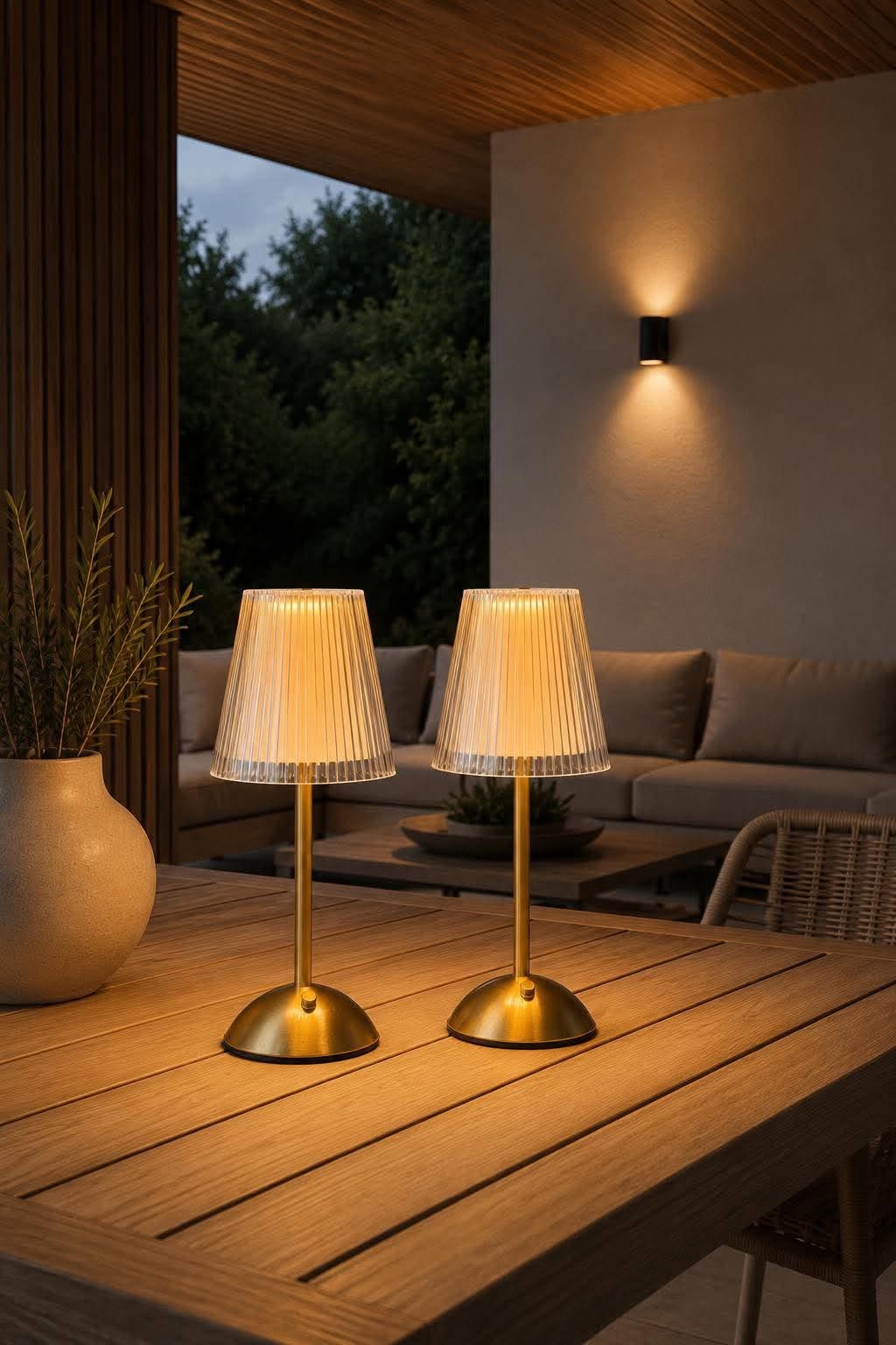 Lampe de table LED GOLD - Lot de 2 lampes