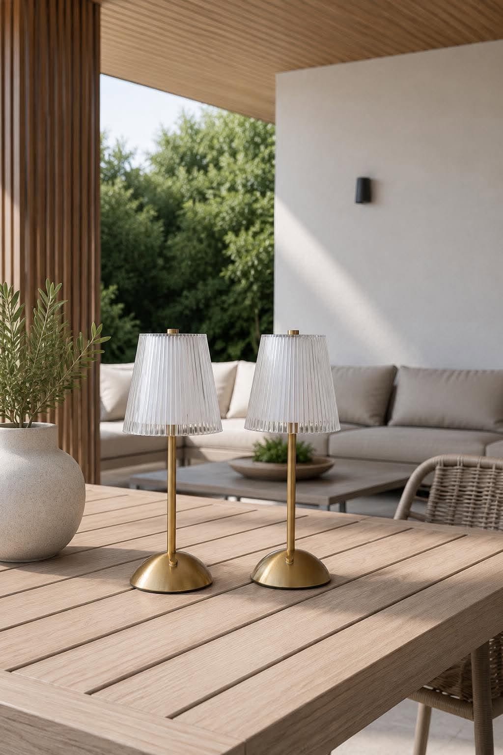 Lampe de table LED GOLD - Lot de 2 lampes