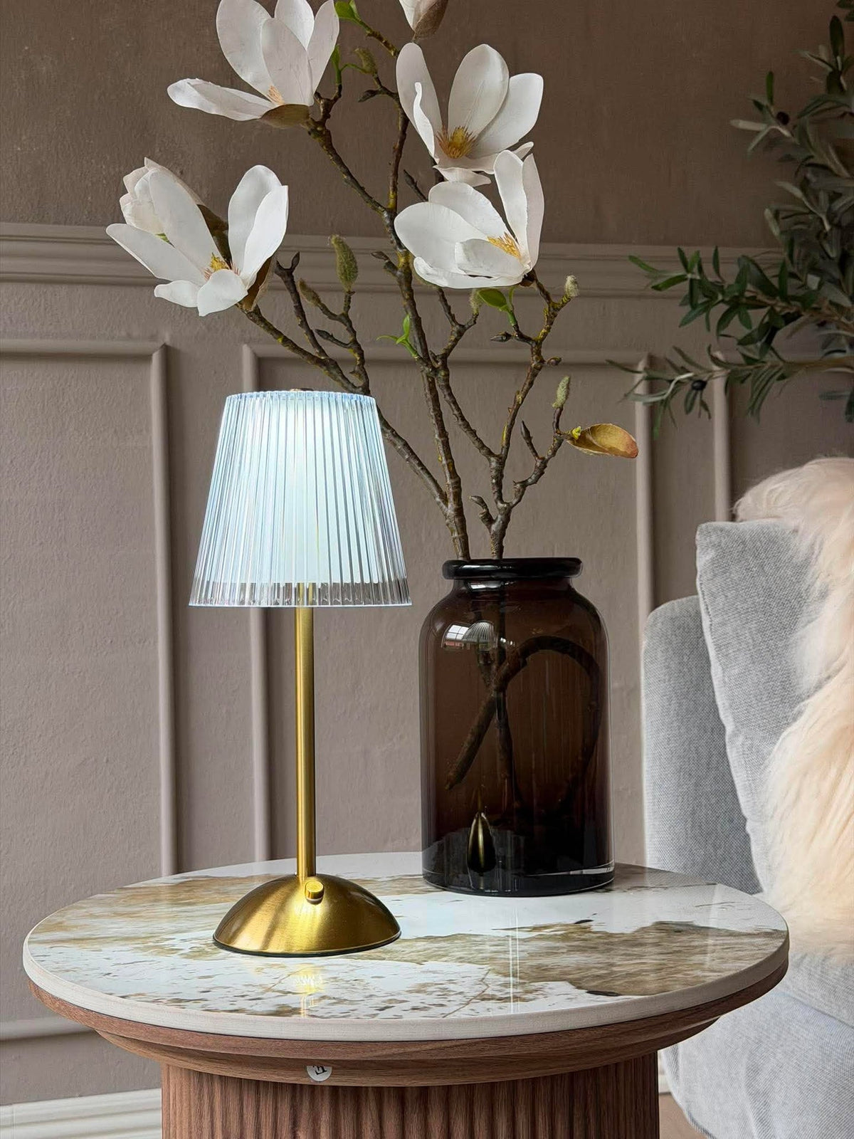 Lampe de table LED GOLD - Lot de 2 lampes