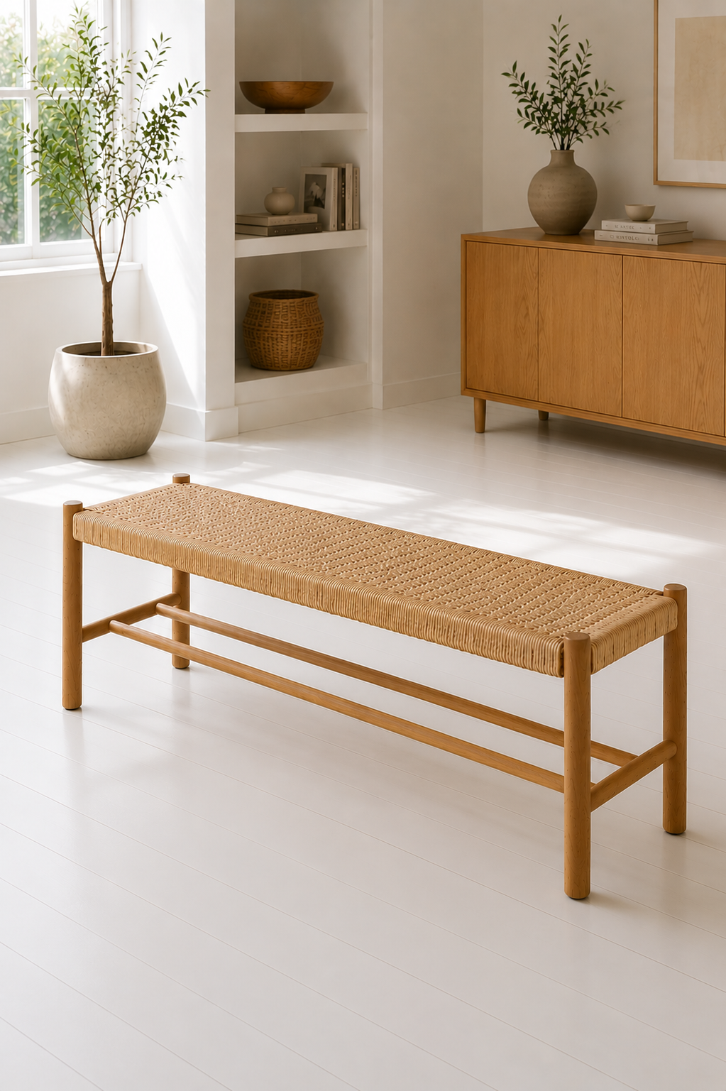 Banc Chêne naturel - 120 cm