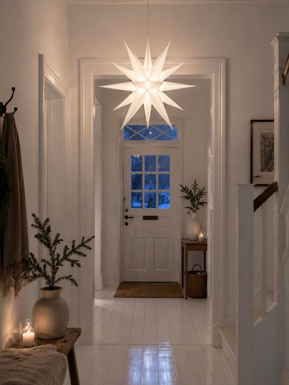 Étoile avec lumière LED - plusieurs tailles