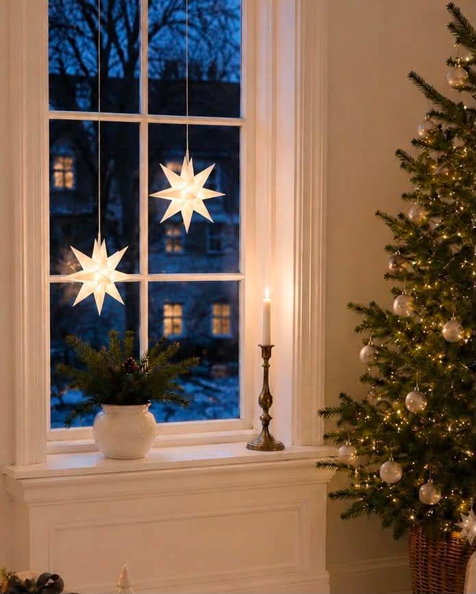 Étoile avec lumière LED - plusieurs tailles