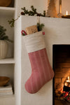 Chaussette de Noël rayée