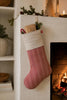 Chaussette de Noël rayée