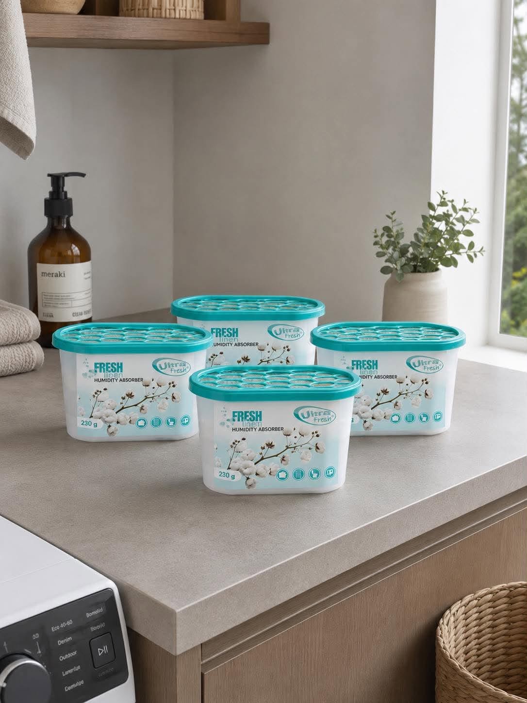 Absorbeur d’humidité parfum Cotton - Lot de 4 pièces