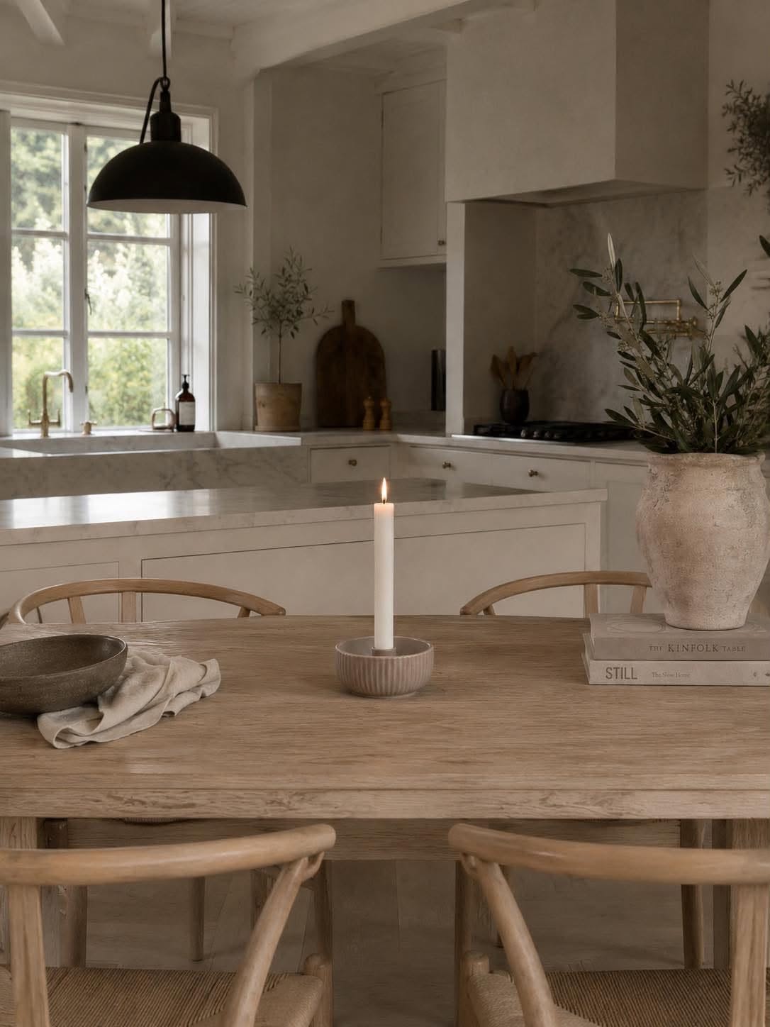 Bougeoir pour chandelles - Taupe