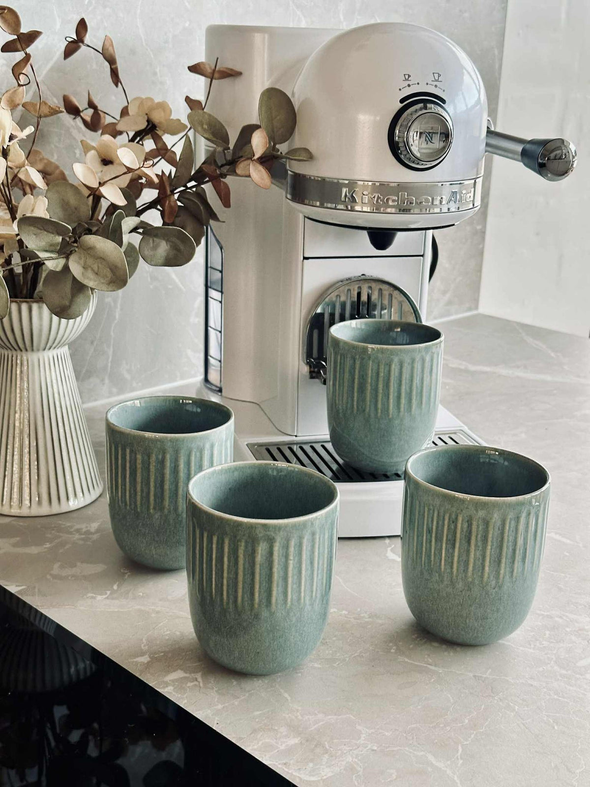 Mugs en grès – Lot de 4 - Plusieurs couleurs
