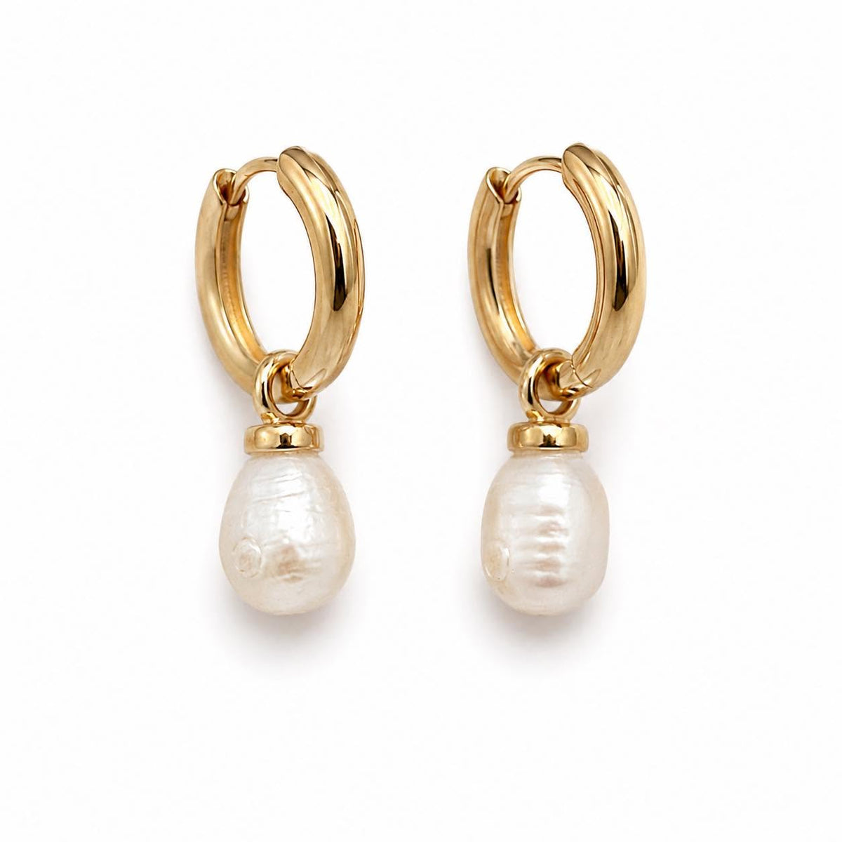 Boucles d’oreilles Signe avec perles de culture d’eau douce