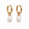 Boucles d’oreilles Signe avec perles de culture d’eau douce