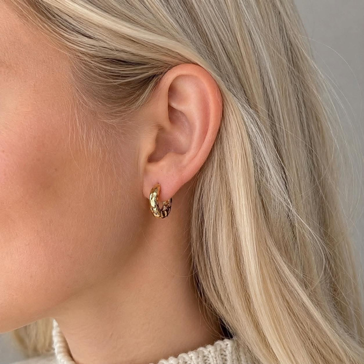 Boucles d’oreilles Helena plaquées or - Résistantes à l’eau