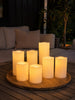 Lot XL de 7 bougies piliers lumineuses