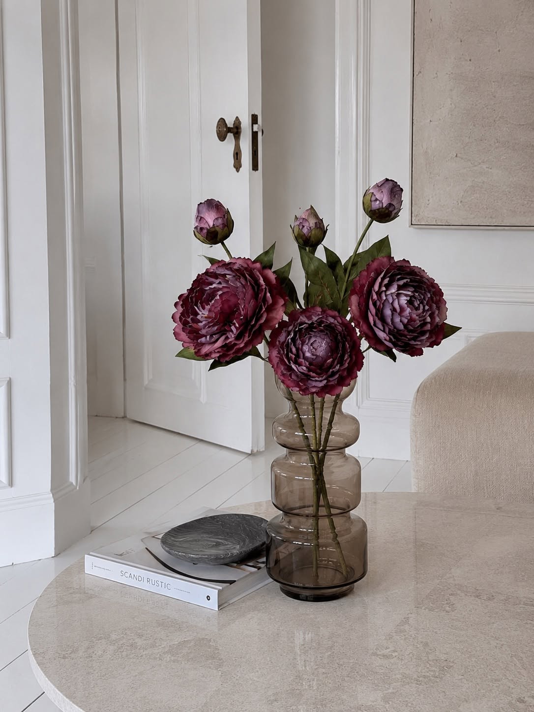 Pivoine 69 cm - Bordeaux
