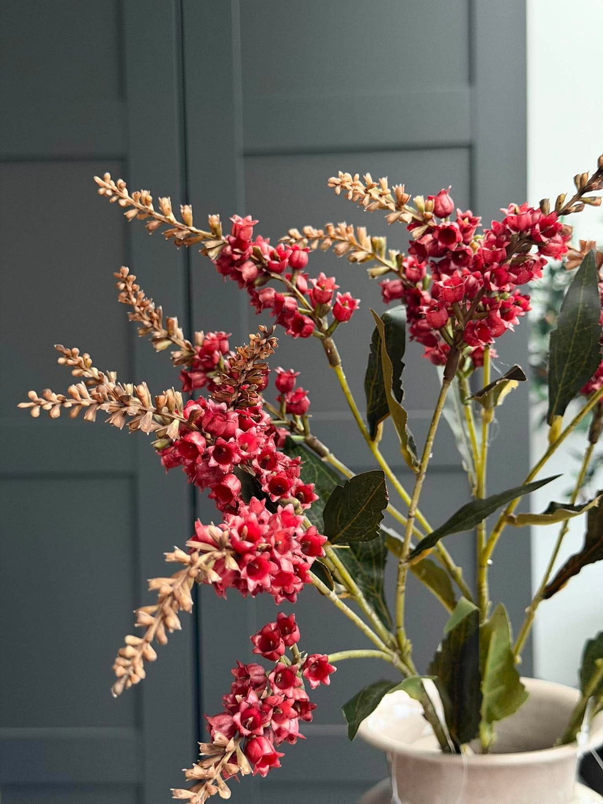 Tige florale - Cloche rouge