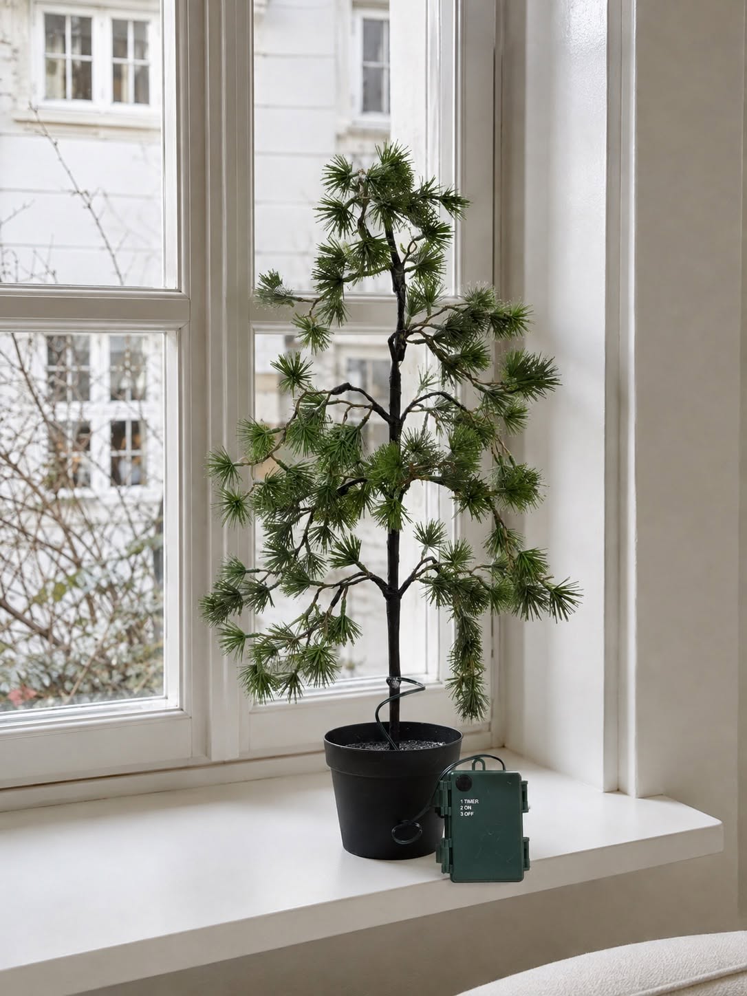 Sapin de cèdre avec guirlande lumineuse - Homologué pour l’extérieur