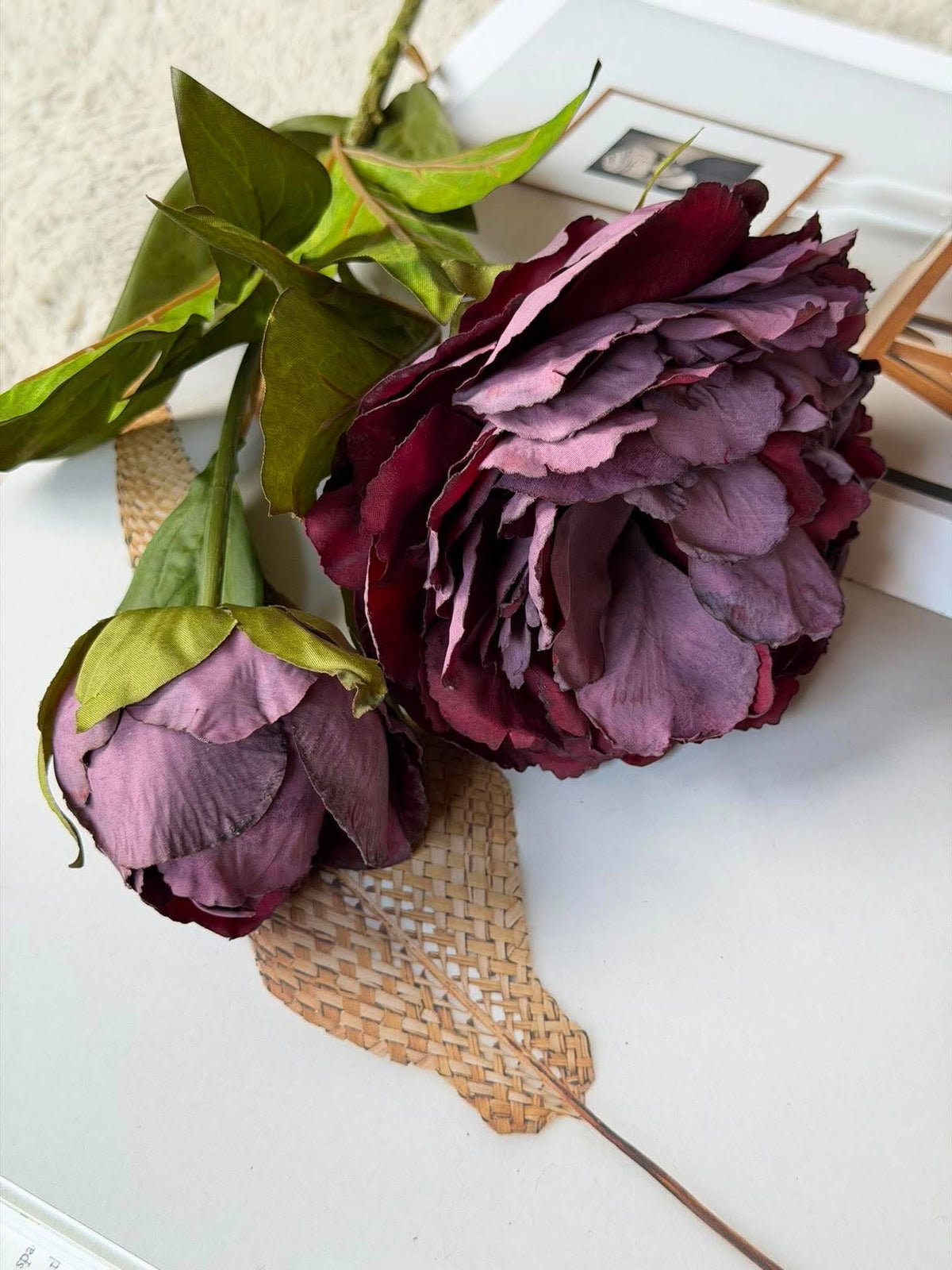 Pivoine 69 cm - Bordeaux