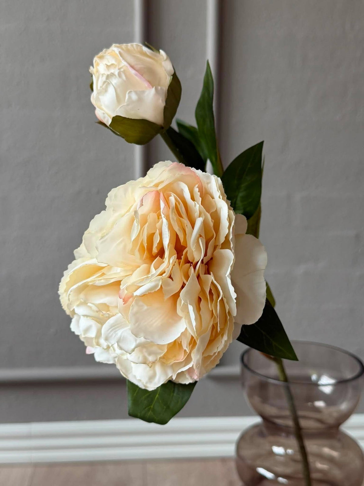 Pivoine 69 cm - crème