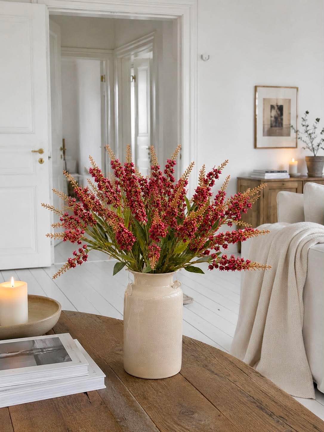 Tige florale - Cloche rouge