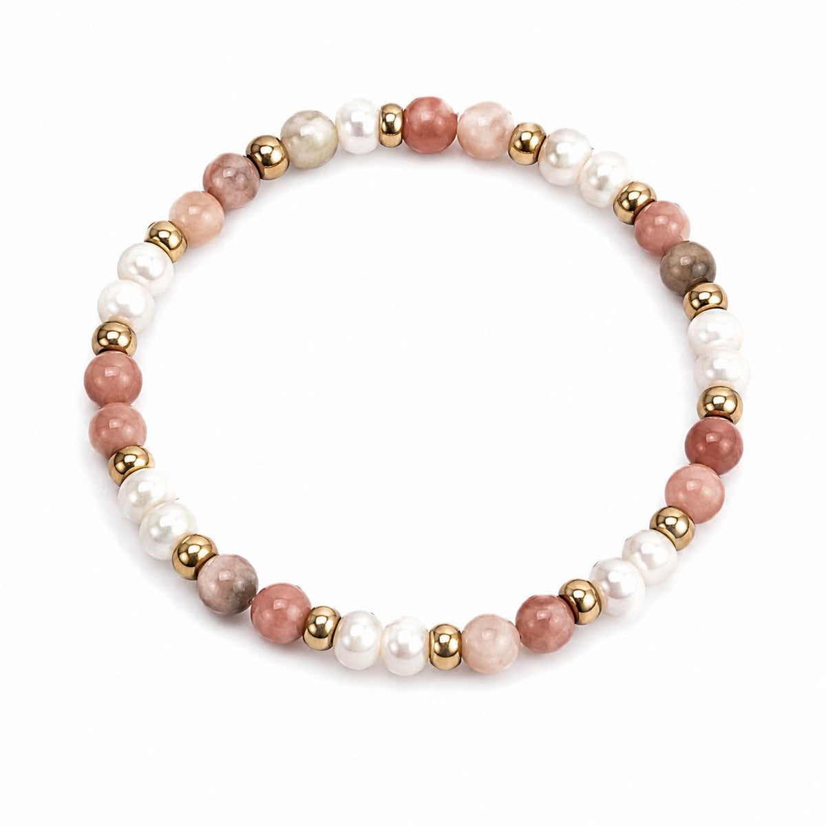Bracelet Asta - Pierre naturelle plaqué or