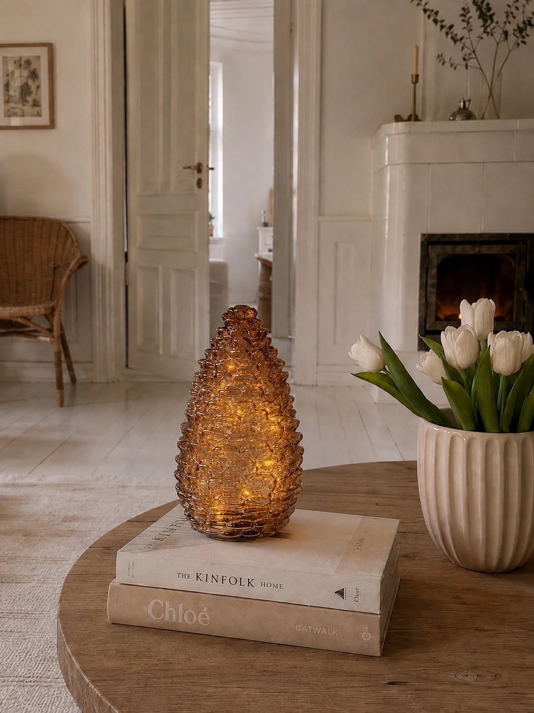 Cône avec lumière LED - Brown