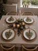 Cœurs de Noël pour décoration de table - Vert 4 pcs