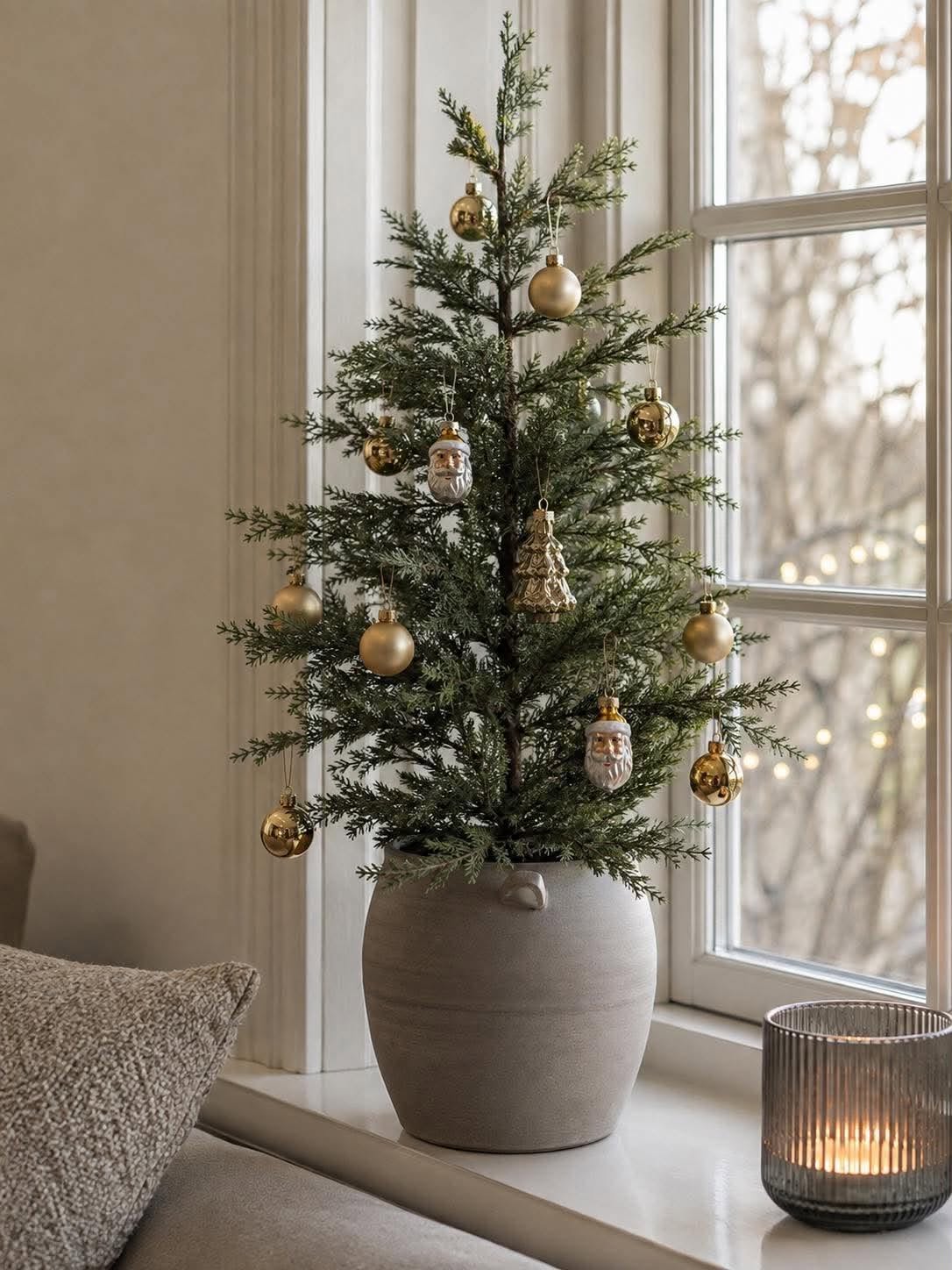 Mini boules de Noël - Doré