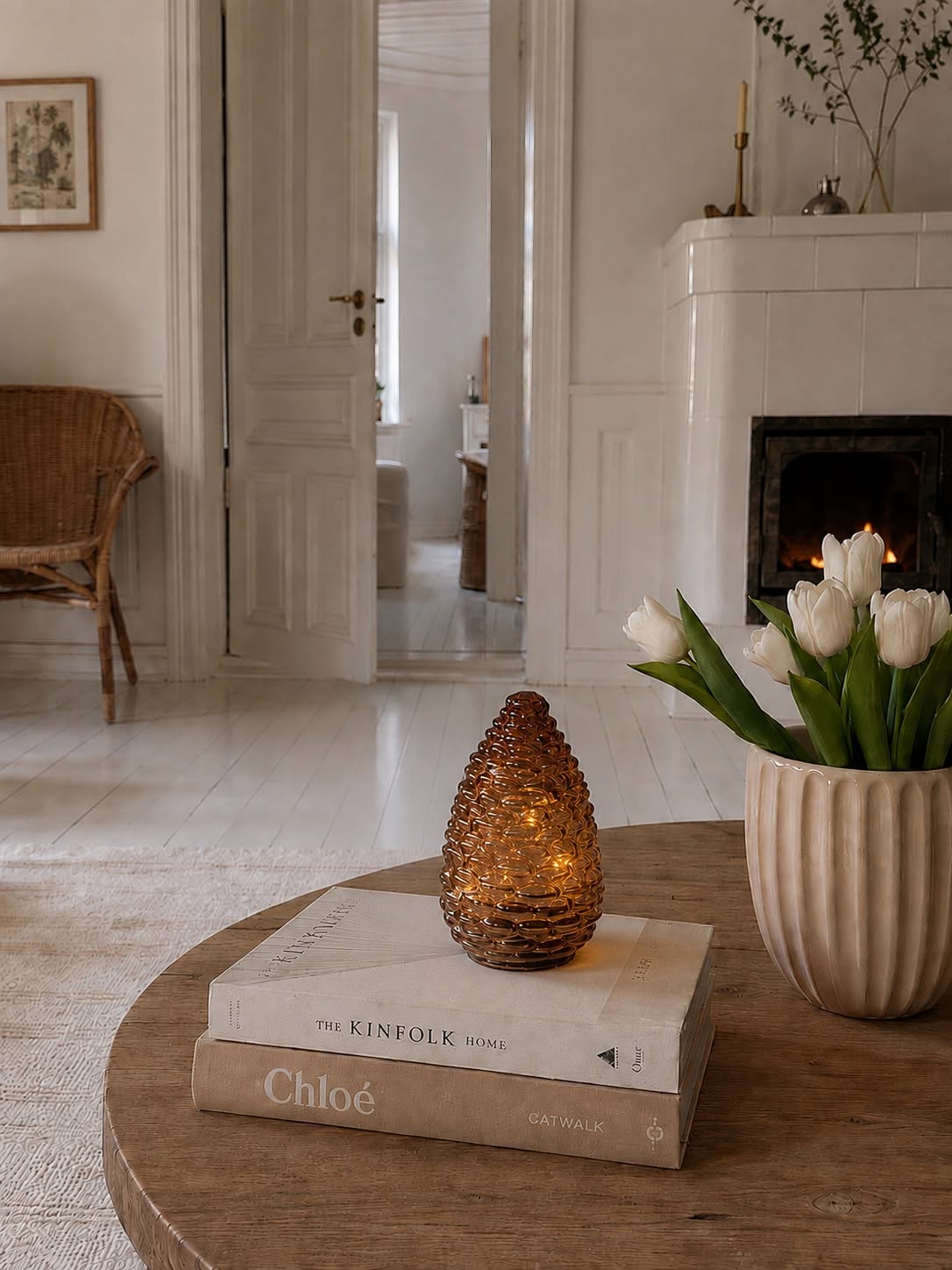 Cône avec lumière LED - Brown