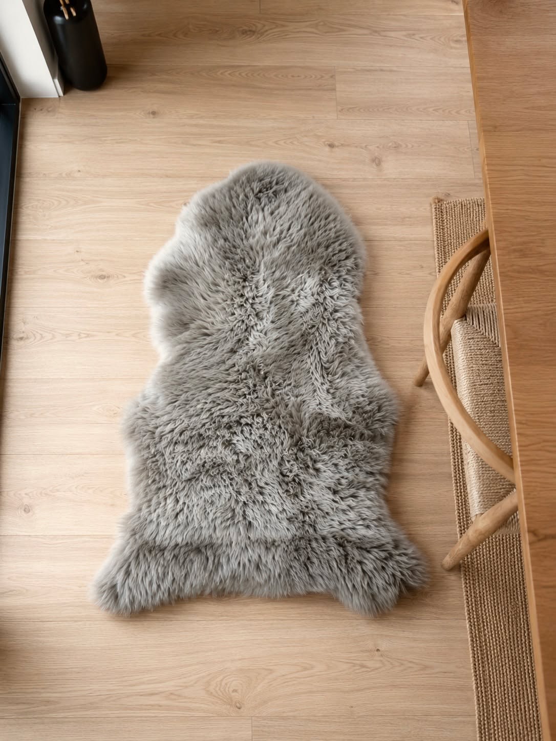 Peau de mouton Grise 85x55cm