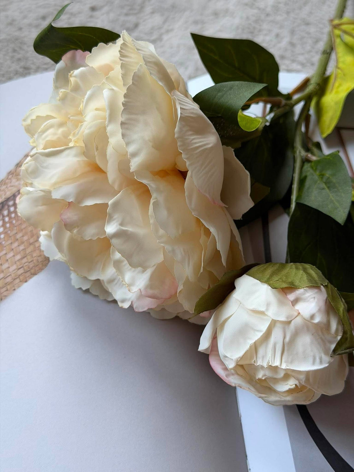 Pivoine 69 cm - crème
