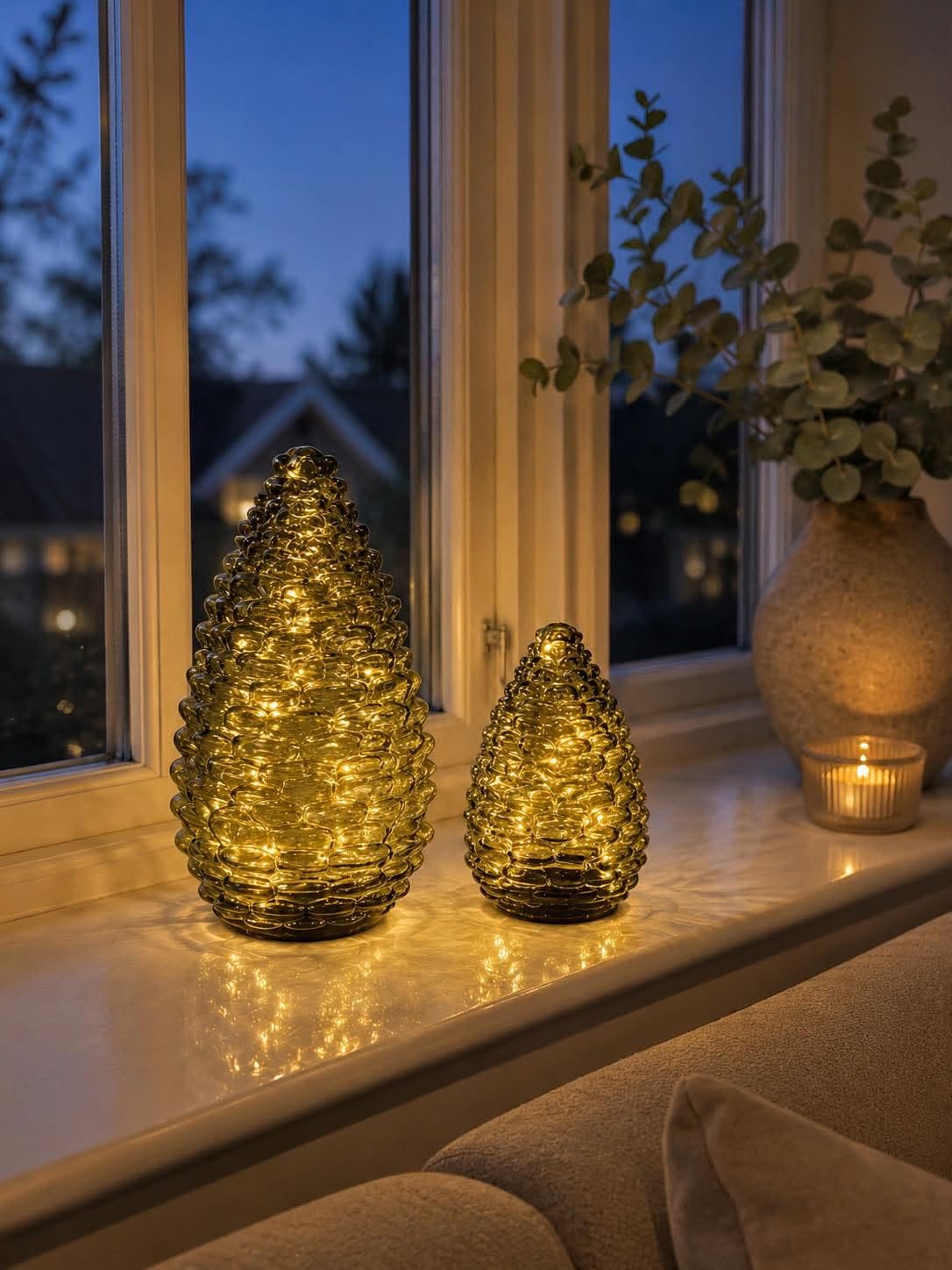 Cône avec lumière LED - Vert