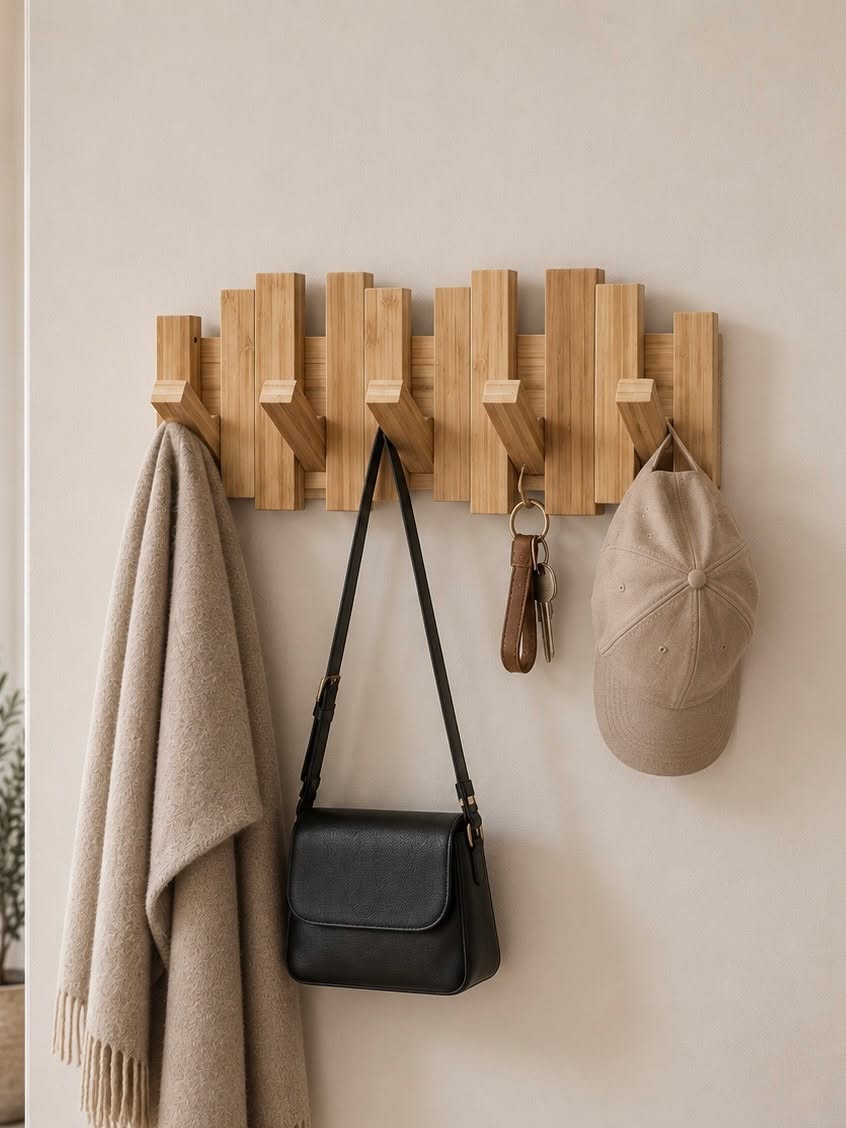 Porte-manteau bambou
