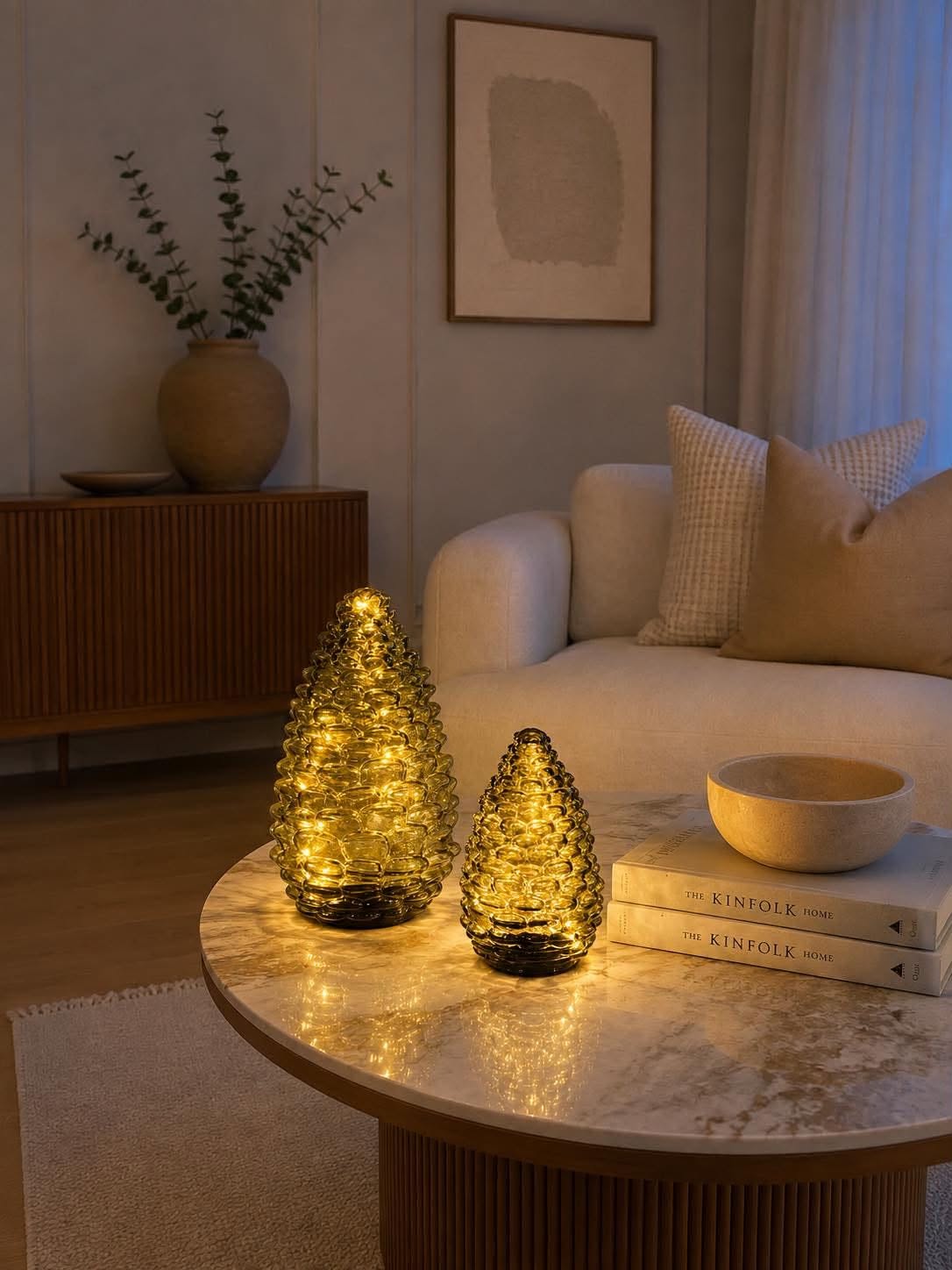 Cône avec lumière LED - Vert