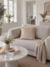 Coussin avec garnissage 45x45 cm - Beige