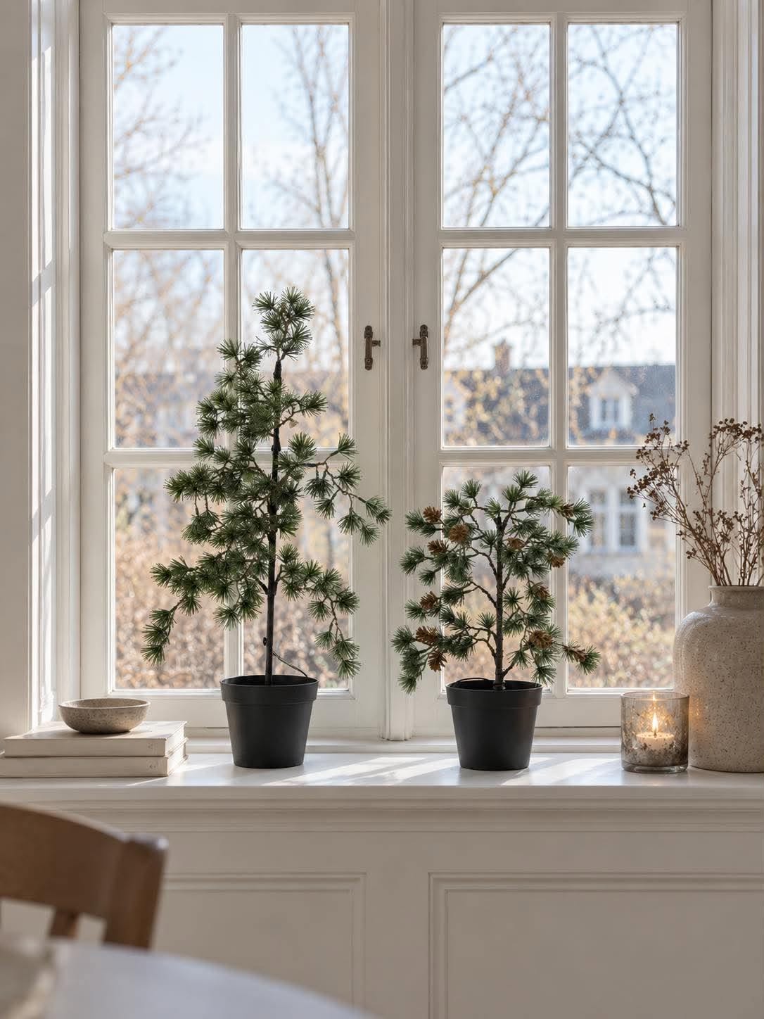 Sapin de cèdre avec guirlande lumineuse - Homologué pour l’extérieur