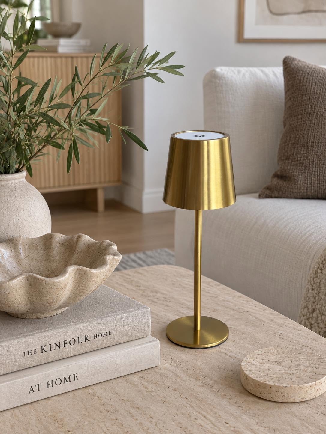 Mini lampe de table LED rechargeable – Gold
