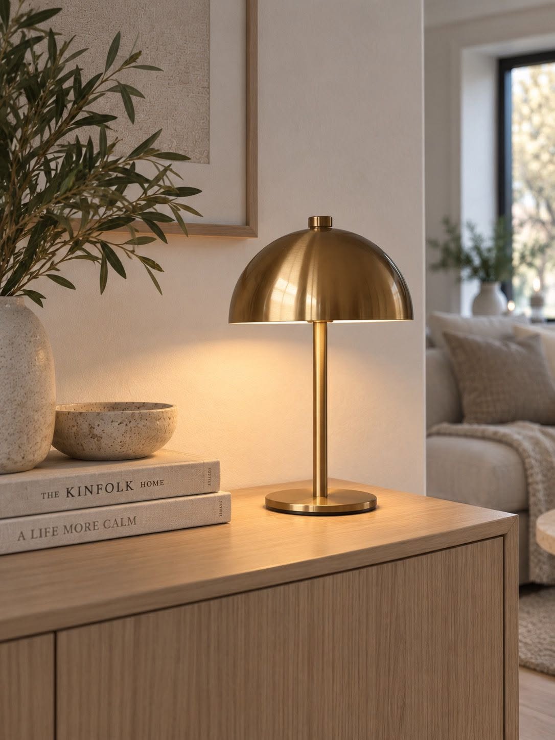 Lampe de table LED rechargeable – Gold