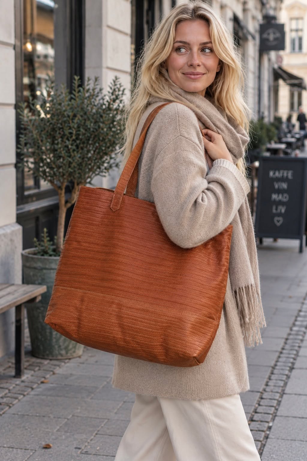 Shopper - effet tressé