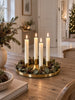 Plateau avec 4 porte-bougies - Gold