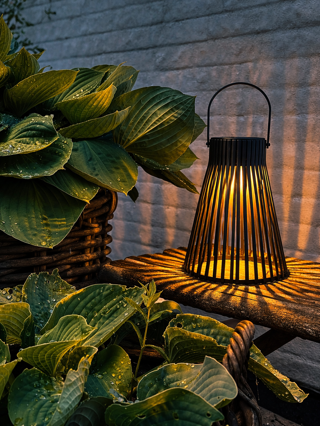 Lanterne solaire - GARDEN BLACK 24cm