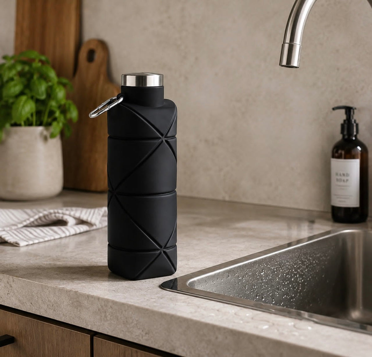 Bouteille d’eau en silicone pliable 700 ml