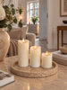 Bougies LED cylindriques avec 3 bougies