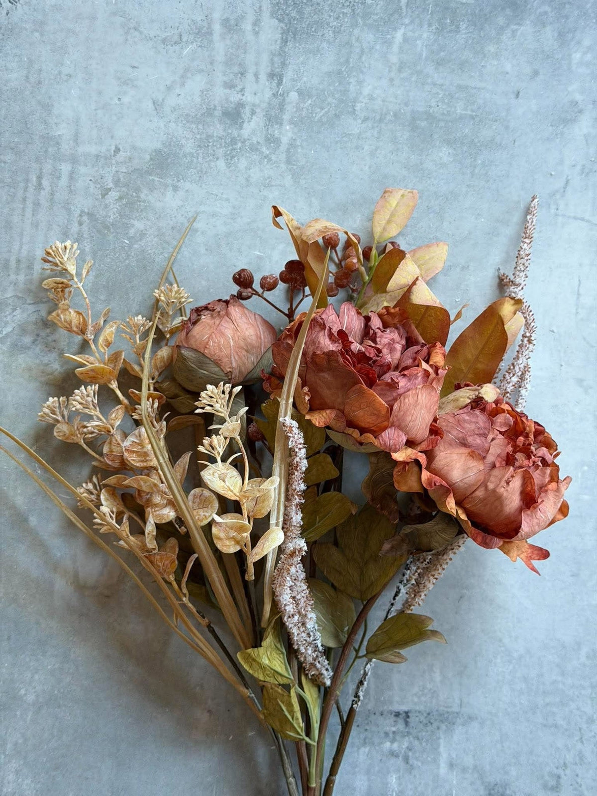 Bouquet 62 cm - Couleurs brûlées