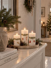 Bougies bloc LED Noël - Lot de 3