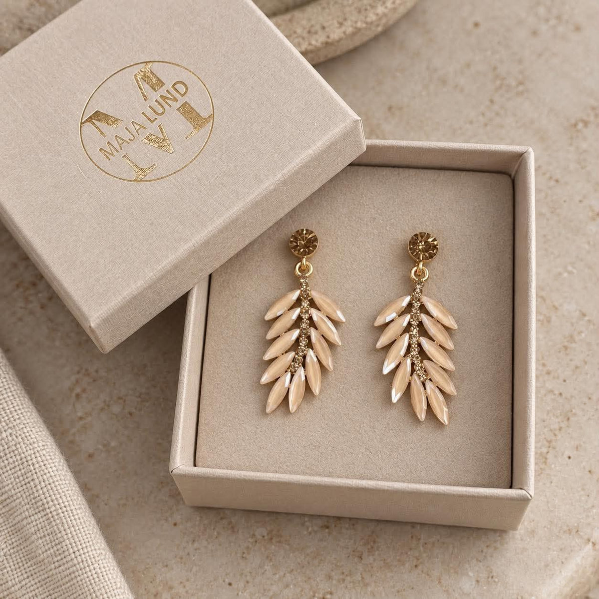 Boucles d’oreilles Feather - Golden