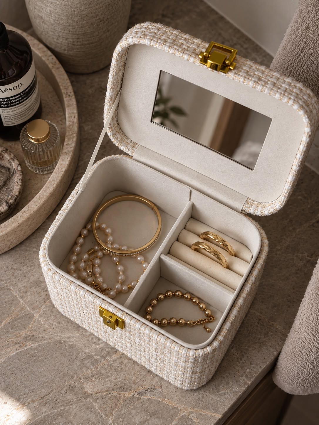 Boîte à bijoux - blanc