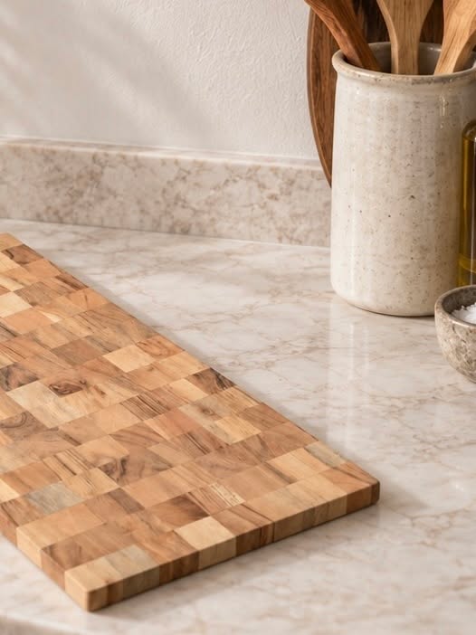 Planche à découper à carreaux en acacia - plusieurs tailles