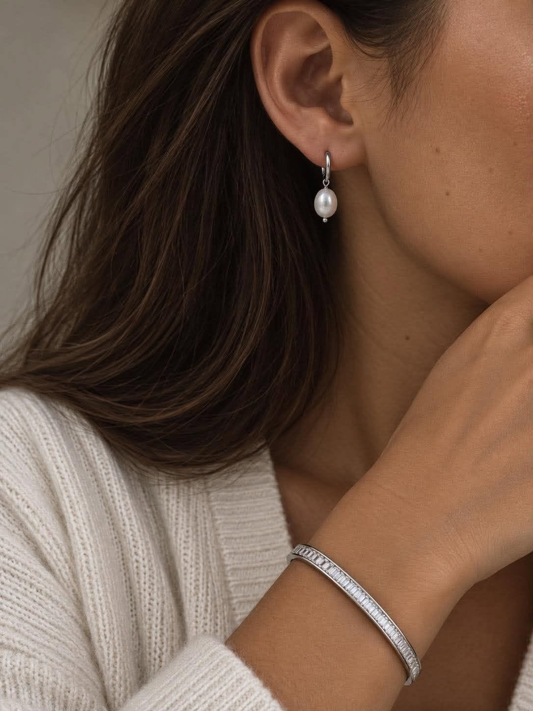 Bracelet jonc FILUCA - acier inoxydable - CZ