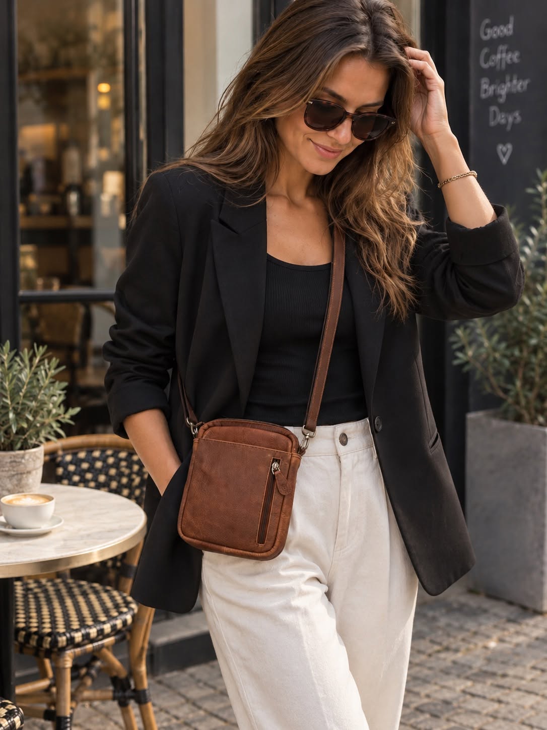 Sac pour téléphone / Crossover - Brown Daily