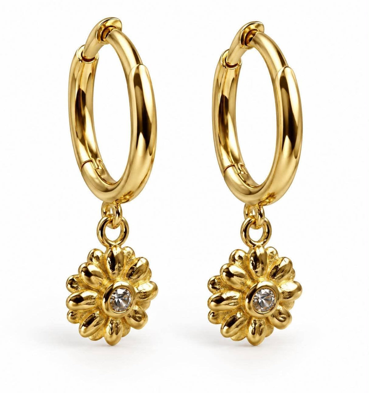 Boucles d’oreilles Marlena argent sterling plaqué or 18k