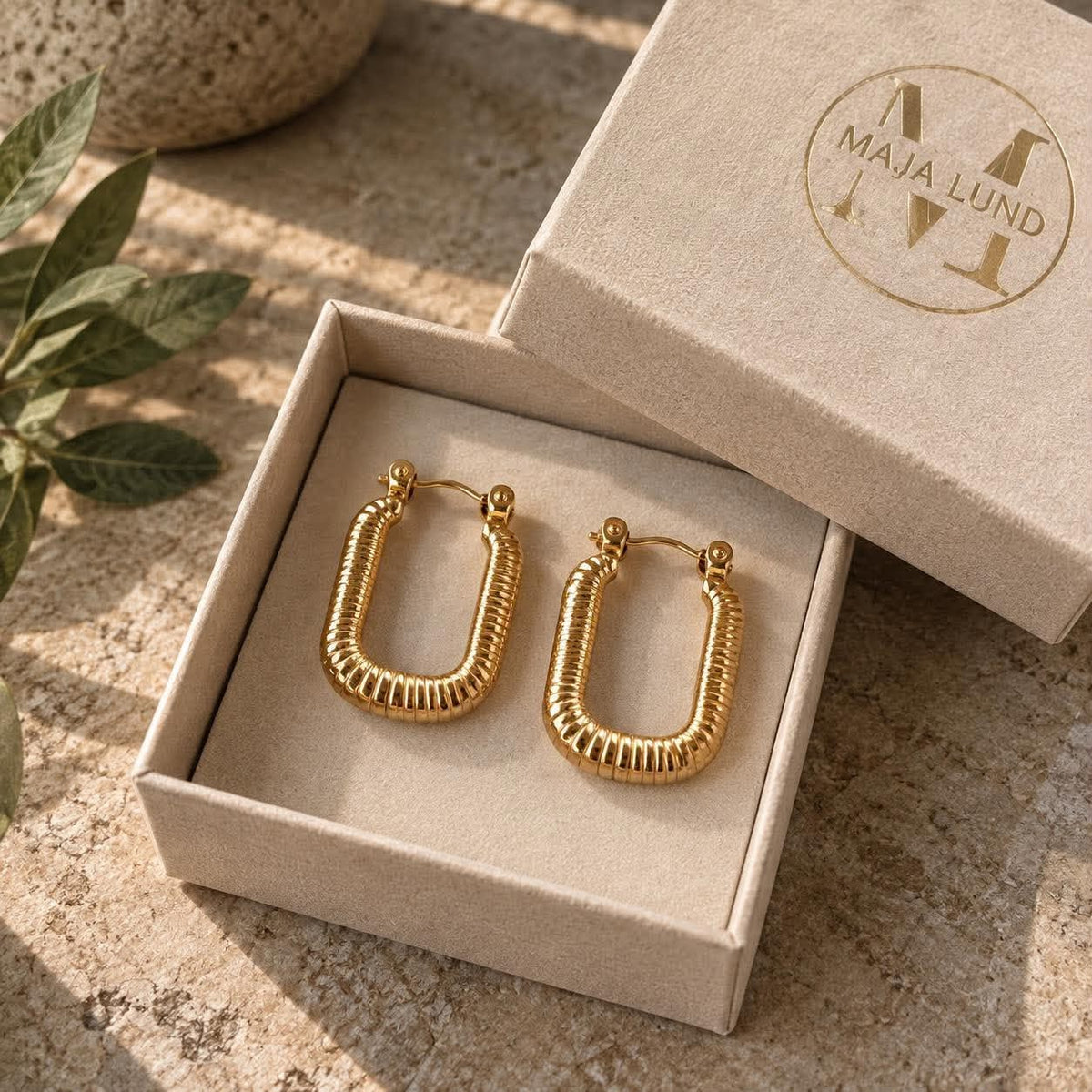 Boucles d’oreilles Greta dorées
